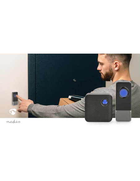 Nedis DOORB310BK Kit de sonnette sans fil