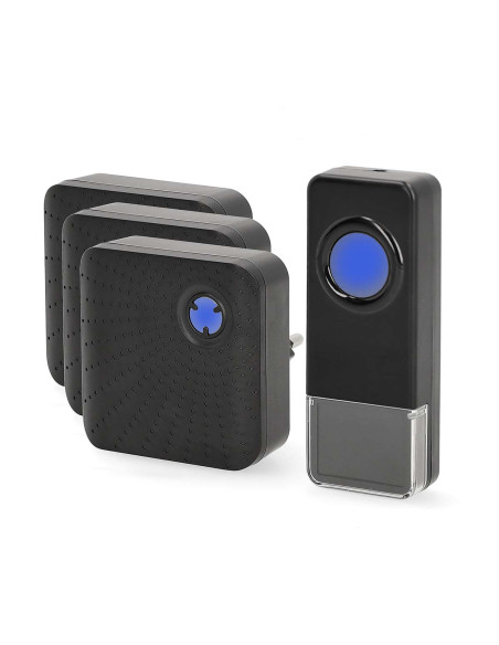 Nedis DOORB310BK3 Kit de sonnette sans fil