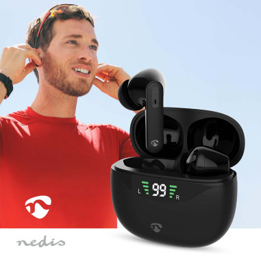 Nedis HPBT2450BK Écouteurs entièrement sans fil