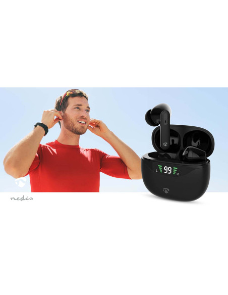 Nedis HPBT2450BK Écouteurs entièrement sans fil
