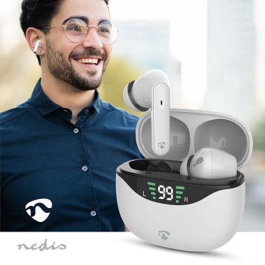 Nedis HPBT2450WT Écouteurs entièrement sans fil