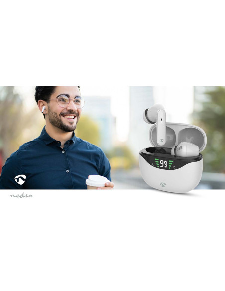 Nedis HPBT2450WT Écouteurs entièrement sans fil