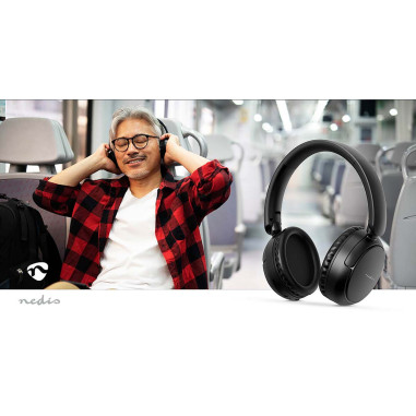 Nedis HPBT4024BK Écouteurs supra-auriculaires sans fil
