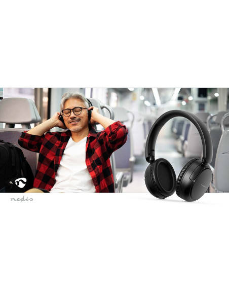 Nedis HPBT4024BK Écouteurs supra-auriculaires sans fil