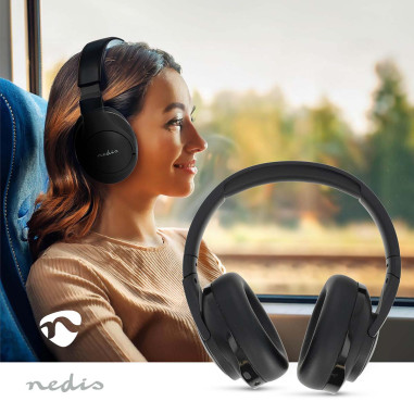Nedis HPBT6024BK Écouteurs supra-auriculaires sans fil