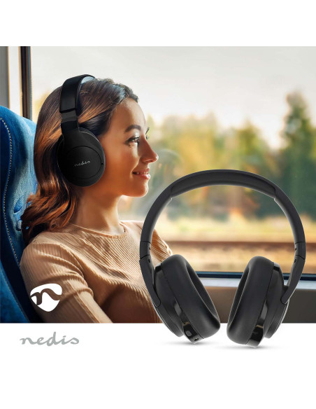 Nedis HPBT6024BK Écouteurs supra-auriculaires sans fil