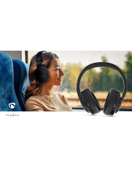Nedis HPBT6024BK Écouteurs supra-auriculaires sans fil