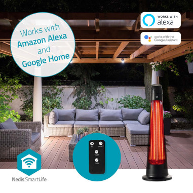 Nedis HTPA21BKW SmartLife Chauffe-patios