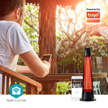 Nedis HTPA21BKW SmartLife Chauffe-patios