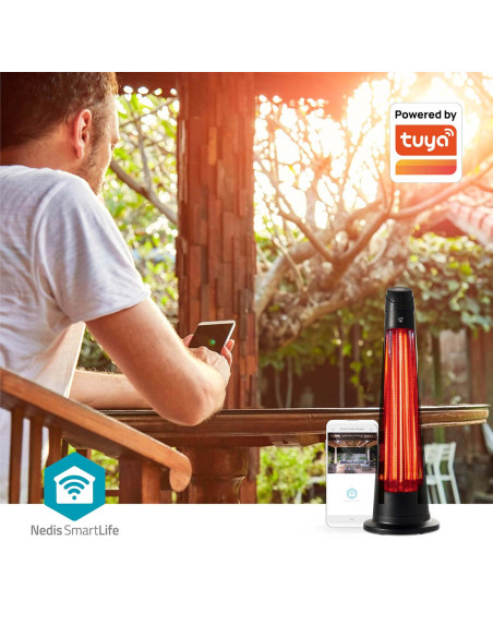 Nedis HTPA21BKW SmartLife Chauffe-patios