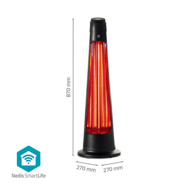 Nedis HTPA21BKW SmartLife Chauffe-patios