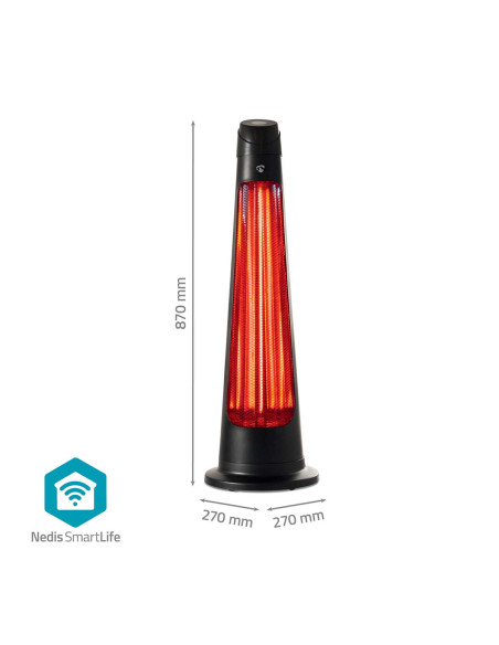 Nedis HTPA21BKW SmartLife Chauffe-patios