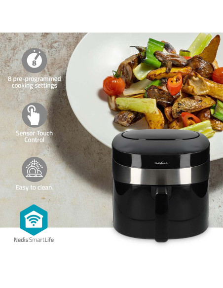 Nedis KAAF180BKW Friteuse à air chaud SmartLife