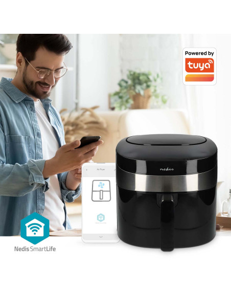 Nedis KAAF180BKW Friteuse à air chaud SmartLife