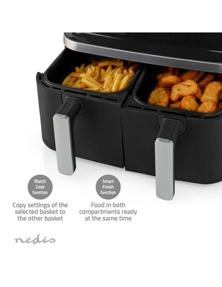 Nedis KAAF320BK Friteuse à air chaud Double