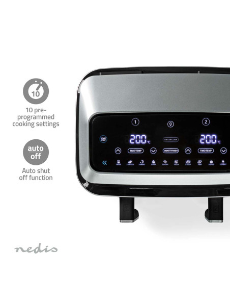 Nedis KAAF320BK Friteuse à air chaud Double