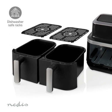 Nedis KAAF320BK Friteuse à air chaud Double