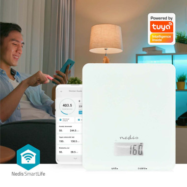 Nedis KASC800WTW Balance de cuisine SmartLife