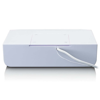 Lenco KCR-100WH Radio FM de cuisine avec Bluetooth® Eclairage LED et minuterie Blanc