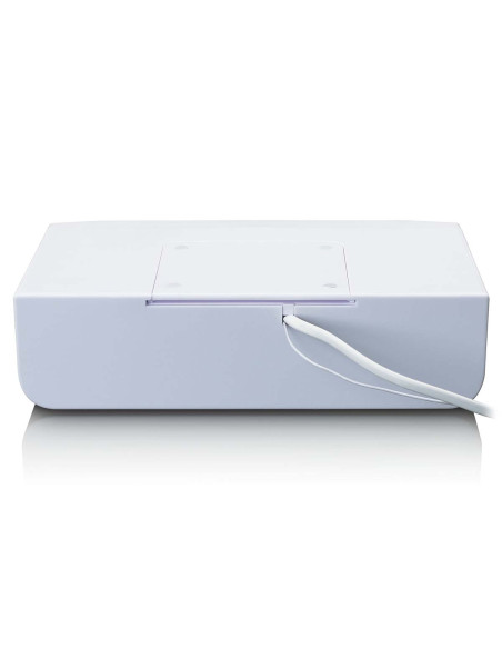 Lenco KCR-100WH Radio FM de cuisine avec Bluetooth® Eclairage LED et minuterie Blanc