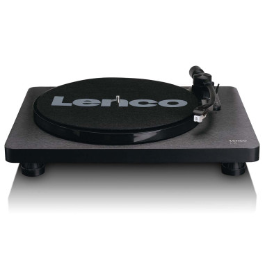 Lenco L-30BK Platine vinyle en bois avec cartouche MMC et encodage PC Noir