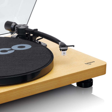 Lenco L-30WD Plateau tournant avec arrêt automatique et encodage PC Wood