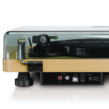 Lenco L-30WD Plateau tournant avec arrêt automatique et encodage PC Wood