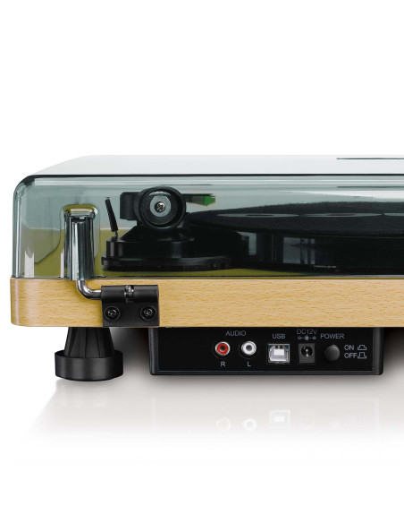 Lenco L-30WD Plateau tournant avec arrêt automatique et encodage PC Wood