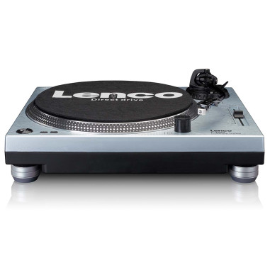 Lenco L-3809ME L-3809ME Platine vinyle à entraînement direct avec encodage USB / PC Bleu métallisé