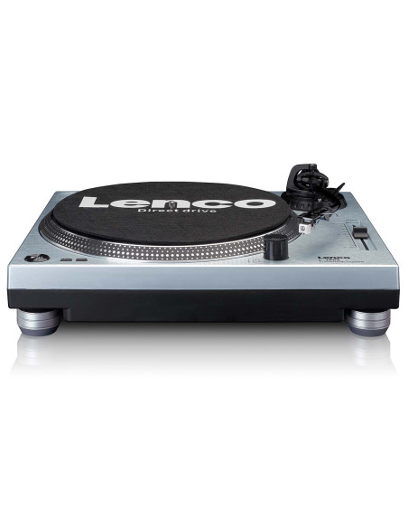 Lenco L-3809ME L-3809ME Platine vinyle à entraînement direct avec encodage USB / PC Bleu métallisé