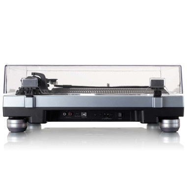 Lenco L-3809ME L-3809ME Platine vinyle à entraînement direct avec encodage USB / PC Bleu métallisé