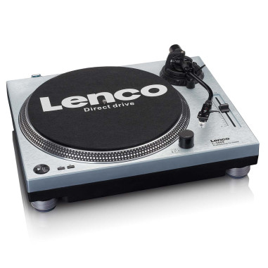 Lenco L-3809ME L-3809ME Platine vinyle à entraînement direct avec encodage USB / PC Bleu métallisé