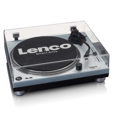 Lenco L-3809ME L-3809ME Platine vinyle à entraînement direct avec encodage USB / PC Bleu métallisé