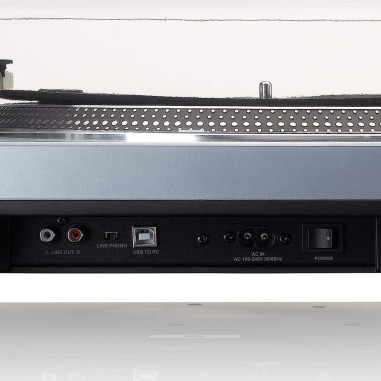 Lenco L-3809ME L-3809ME Platine vinyle à entraînement direct avec encodage USB / PC Bleu métallisé