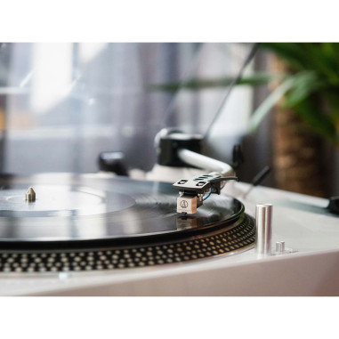 Lenco L-3810WH L-3810 Platine vinyle à entraînement direct avec enregistrement USB
