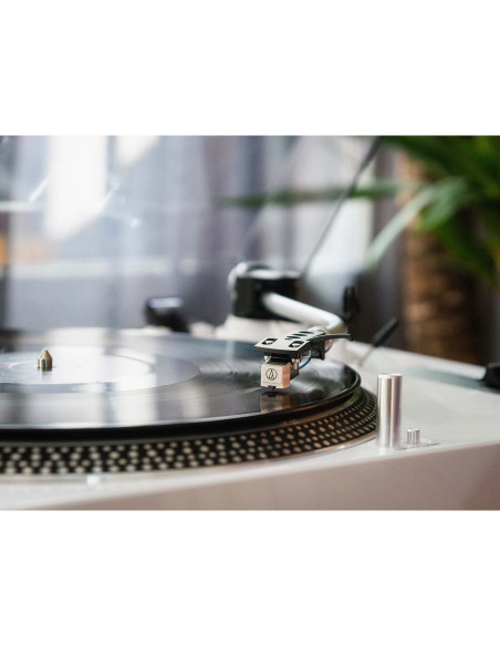 Lenco L-3810WH L-3810 Platine vinyle à entraînement direct avec enregistrement USB
