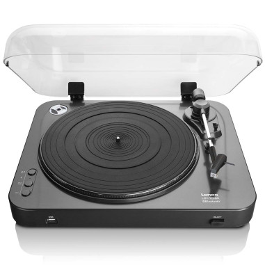 Lenco LBT-120BK Lecteur de disques avec encodage direct et Bluetooth® Noir