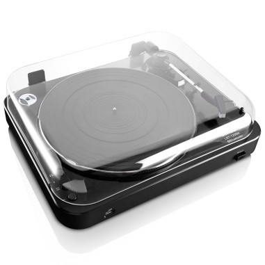 Lenco LBT-120BK Lecteur de disques avec encodage direct et Bluetooth® Noir