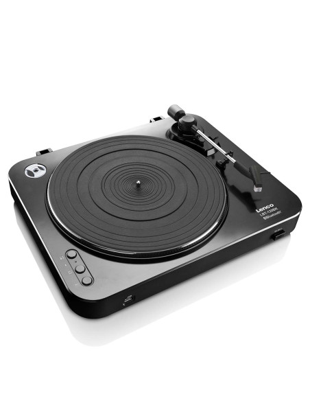Lenco LBT-120BK Lecteur de disques avec encodage direct et Bluetooth® Noir