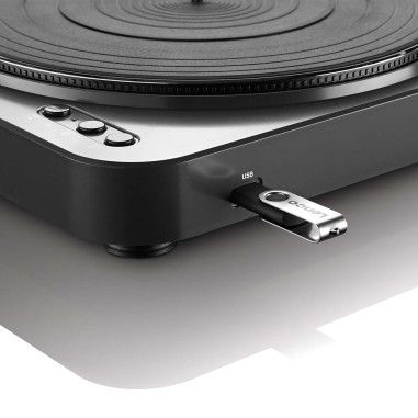 Lenco LBT-120BK Lecteur de disques avec encodage direct et Bluetooth® Noir
