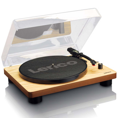 Lenco LS-50WD LS-50WD Platine vinyle avec haut-parleurs intégrés USB Encoding Wood