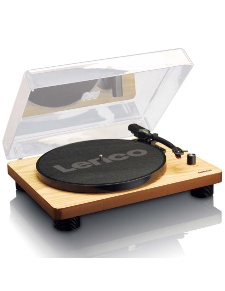 Lenco LS-50WD LS-50WD Platine vinyle avec haut-parleurs intégrés USB Encoding Wood