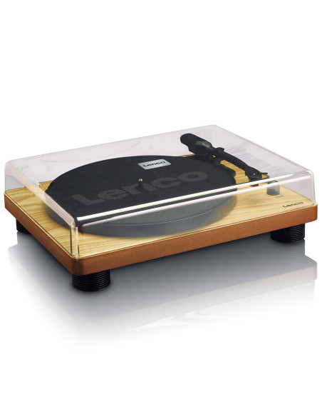 Lenco LS-50WD LS-50WD Platine vinyle avec haut-parleurs intégrés USB Encoding Wood