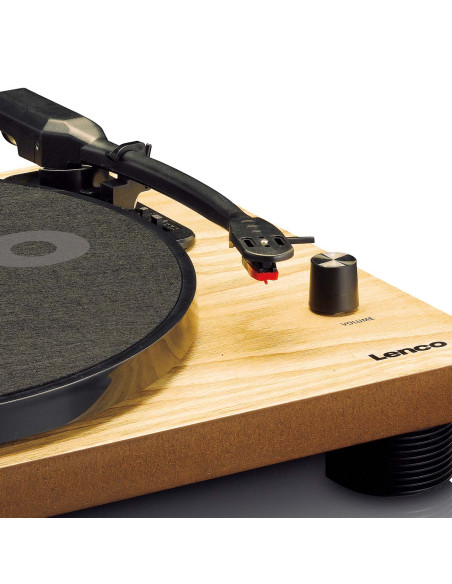 Lenco LS-50WD LS-50WD Platine vinyle avec haut-parleurs intégrés USB Encoding Wood