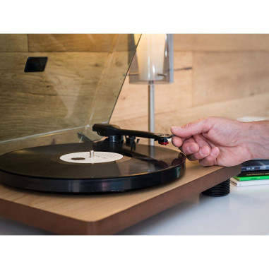 Lenco LS-50WD LS-50WD Platine vinyle avec haut-parleurs intégrés USB Encoding Wood