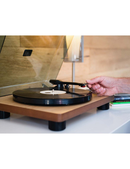 Lenco LS-50WD LS-50WD Platine vinyle avec haut-parleurs intégrés USB Encoding Wood