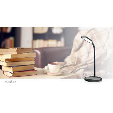 Nedis LTLGQ4M2BK Lampe LED avec chargeur sans fil