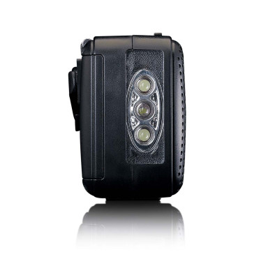Lenco MCR-113BK Lampe de poche radio d'urgence portative à remontoir et banque d'alimentation en un seul appareil Noir