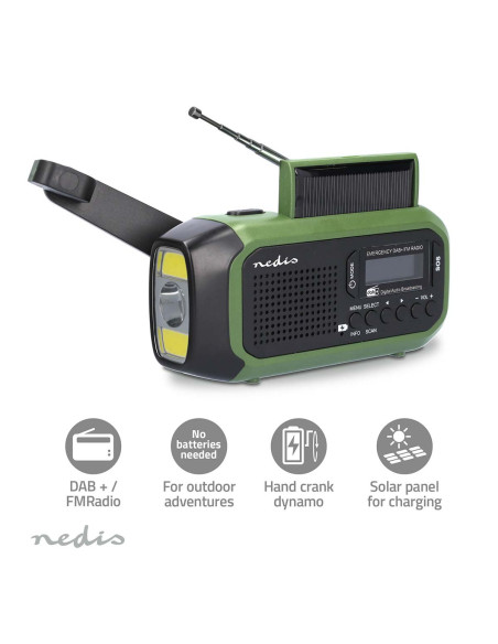 Nedis RDDBCR2000GN Radio d'urgence