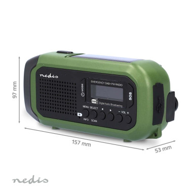 Nedis RDDBCR2000GN Radio d'urgence